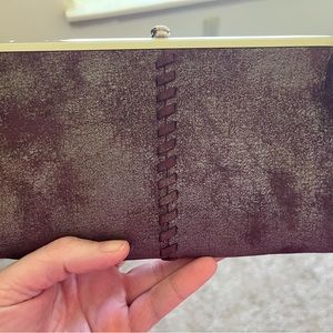 Plum Graphite Lauren Hobo Wallet